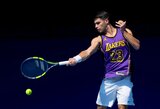 Alcarazas ir Djokovičius šventė pergales, Hantuchova netikėtai pasirodė po beveik 9 metų pertraukos