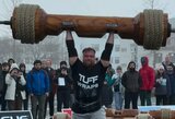Vilius Jokužys iškovojo galiūnų varžybų Uzbekistane bronzą