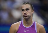 Baltarusijai atstovauti tebenorinti Sabalenka pakomentavo iškraipytus ukrainietės žodžius: „Ji turbūt turi daugiau raumenų už mane“