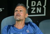 Luisas Enrique: „Šituose stadionuose kamuolys panašesnis į triušį, o ne kamuolį“