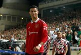 Atsarginiu nesutikęs būti C.Ronaldo neįtrauktas į sudėtį mačui prieš „Chelsea“, liks treniruotis vienas