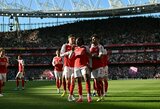 Pergalę prieš „Newcastle Utd“ išvargęs „Arsenal“ laikinai pakilo į „Premier“ lygos viršūnę 