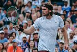 Sheltonas naktiniame mače palaužė Šapovalovą, atgimstantis Tsitsipas pirmą kartą prasibrovė į „US Open“ turnyro aštuntfinalį