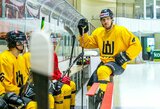 Lietuvos ledo ritulio rinktinei pavyko atsitiesti nugalint Estijos atstovus