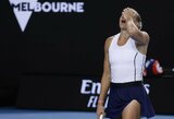 Sensacija: 36-erių Estijos veteranė iš „Australian Open“ eliminavo antrąją pasaulio raketę