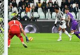 „Juventus“ klubas 91-ąją minutę išplėšė pergalę prieš dešimtyje rungtyniauti likusius „Fiorentina“ futbolininkus