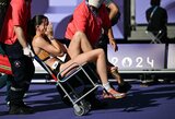 Olimpiada baigėsi nė neprasidėjusi: septynkovininkė po apšilimo stadioną paliko vežimėlyje
