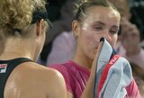 Džiaugsmą pakeitė ašaros – S.Kenin pateko į finalą, bet neaišku, ar jame žais