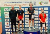 Lietuvos badmintono čempionais tapo D.Beržanskis ir S.Golubickaitė