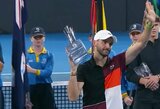 Favoritą įveikęs G.Dimitrovas po daugiau nei 6 metų pertraukos laimėjo ATP turnyro finalą