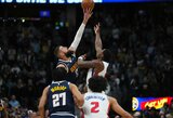 Lemiamu metu neklydęs Valančiūnas įtvirtino „Nuggets“ pergalę prieš buvusio čempiono vedamą „Nets“