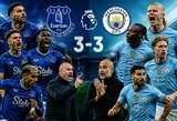 Beprotybė Liverpulyje: „Manchester City“ paskutinę akimirką išplėšė lygiąsias su „Everton“ – tai gali kainuoti titulą