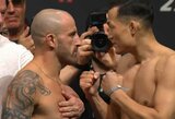„UFC 273“: A.Volkanovskis ir „Korėjos zombis“ prieš kovą paskutinį kartą susitiko akis į akį, M.Tybura po svėrimų susirgo