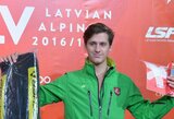 Po beveik 10 mėnesių pertraukos grįžęs R.Zaveckas startavo Europos akrobatinio slidinėjimo taurės etape