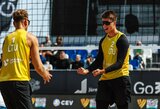 Lietuvos paplūdimio tinklininkai siaučia Jūrmaloje – abi poros žengė į pusfinalį