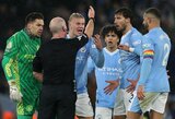 „Man City“ sulaukė šimtatūkstantinės baudos už žaidėjų pyktį teisėjo atžvilgiu