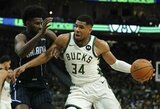 „Bucks“ pergalių seriją sustabdė „Magic“ krepšininkai