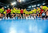 Lietuvos rankininkės iškovojo pirmą pergalę Klaipėdoje vykstančiame Europos jaunimo čempionate