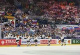 Čekijoje startavo pasaulio ledo ritulio čempionatas: praėjusių metų vicečempionai palaužė Slovakiją, Šveicarija nesunkiai susitvarkė su Norvegija