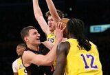 Sezono rungtynes sužaidęs serbas prisidėjo prie pergalės prieš „Lakers“
