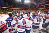 Pratęsimo metu vienintelį finalo įvartį pelnę amerikiečiai po 92 metų pertraukos triumfavo pasaulio čempionate