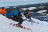 Kalnų slidinėjimo varžybose Latvijoje – lietuvių prizinės vietos