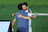 Scaloni sunkiai rinko žodžius apie Messi: „Mes jo pasiilgsime tą dieną, kai jis nebežais“