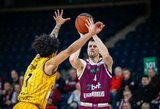 Justas Furmanavičius rungtynėse prieš Kauno „Žalgirį“ dėvėjo specialų mikrofoną: emocijos, reakcijos ir replikos komandos draugams