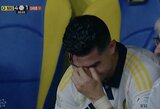 Pamatykite: Cristiano Ronaldo pratrūko emocijomis po iškovoto trofėjaus