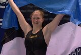 Net 12 metų gyvavusį Rūtos Meilutytės rekordą pagerinusi Eneli Jefimova: „Bandžiau įžiūrėti rezultatą, bet mano rega ne pati geriausia“ 