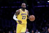 LeBronas atliko trigubą dublį ir vedė „Lakers“ į pergalę