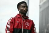 Saka praleis „Carabao“ taurės pusfinalio atsakomąsias rungtynes su „Chelsea“