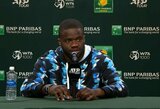 F.Tiafoe ragina imtis pokyčių tenise: „Įsivaizduokite, kas būtų, jei nuėjęs į krepšinio rungtynes negalėtum ištarti nė žodžio“