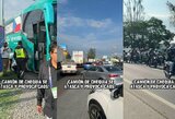 Chaosas Meksikoje: pasaulio čempionato dalyvių autobusas paralyžiavo eismą