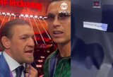 C.Ronaldo su C.McGregoru vienas šalia kito stebės didįjį bokso vakarą: arabai nesugebėjo teisingai parašyti airio vardo