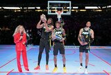 T.Haliburtono metimas iš vidurio aikštės išplėšė „Pacers“ pergalę įgūdžių konkurse