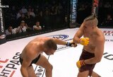 „Cage Warriors“: likus 10 sekundžių iki raundo pabaigos N.Kanišauskas įspūdingu smūgiu nokautavo iki šiol vos kartą pralaimėjusį vokietį