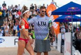 Lietuvos moterų paplūdimio tinklinio rinktinė nepateko į „Tautų taurės“ turnyro Vilniuje finalą