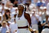 Atkaklioje amerikiečių dvikovoje Gauff palaužė Pegulą ir žengė į Vimbldono pusfinalį