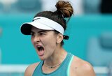 B.Andreescu Majamyje nugalėjo pirmojo dešimtuko žaidėją, L.Fernandez krito prieš olimpinę čempionę