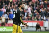 Fernandesas nerealizavo 11 m baudinio, o „Man Utd“ svečiuose krito prieš „Brentford“