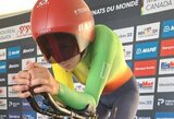 Augustė Mikutytė pasaulio jaunių plento dviračių čempionate iškovojo 11-ąją vietą