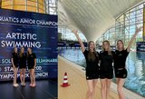 Lietuvos dailiojo plaukimo atstovės užbaigė pasirodymą Europos jaunimo čempionate