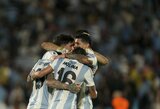 Be L.Messi ir L.Martinezo žaidusi Argentinos rinktinė nugalėjo Urugvajų