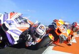 „MotoGP“ pasaulio čempionas paaiškės sekmadienį: tik 6-as sprinte startavęs J.Martinas išplėšė pergalę