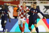 Tautų lyga: Kroatijos rinktinė 83-ąją minutę išplėšė lygiąsias su Prancūzijos futbolininkais 