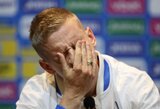 Pasaulio taurės atrankos rungtynėms su Ukrainos rinktine besiruošiantis O.Zinčenka spaudos konferencijoje nesutramdė ašarų