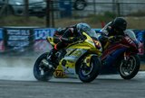 Lietuvos motociklų plento žiedo čempionato lenktynės vyko stiprios liūties metu