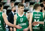 „Žalgiris“ Eurolygos kovoms užregistravo jaunąjį talentą