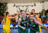 Be pralaimėjimų žengianti Lietuvos moterų trijulių krepšinio rinktinė – Europos žaidynių finale